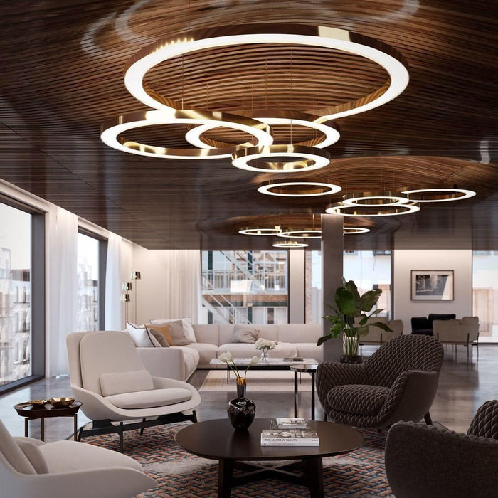 Ring LED Pendant Light-DWHOME