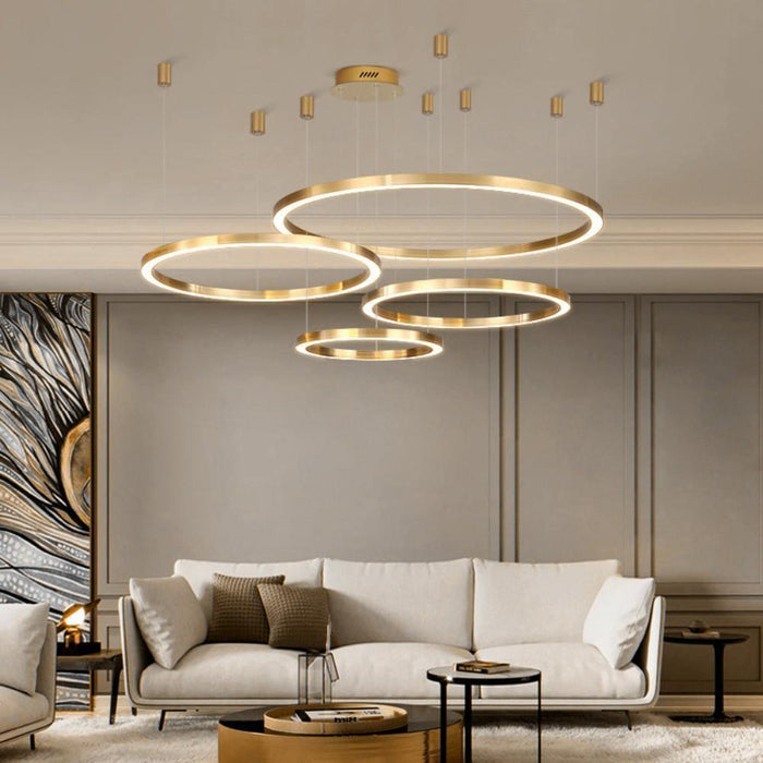 Ring LED Pendant Light-DWHOME