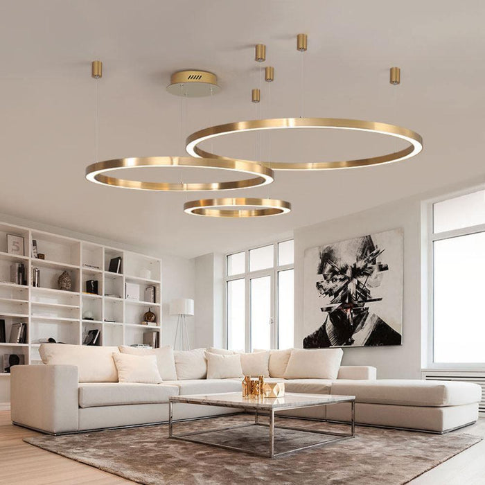Ring LED Pendant Light-DWHOME