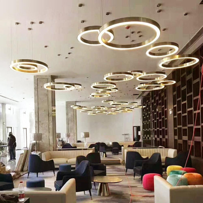 Ring LED Pendant Light-DWHOME