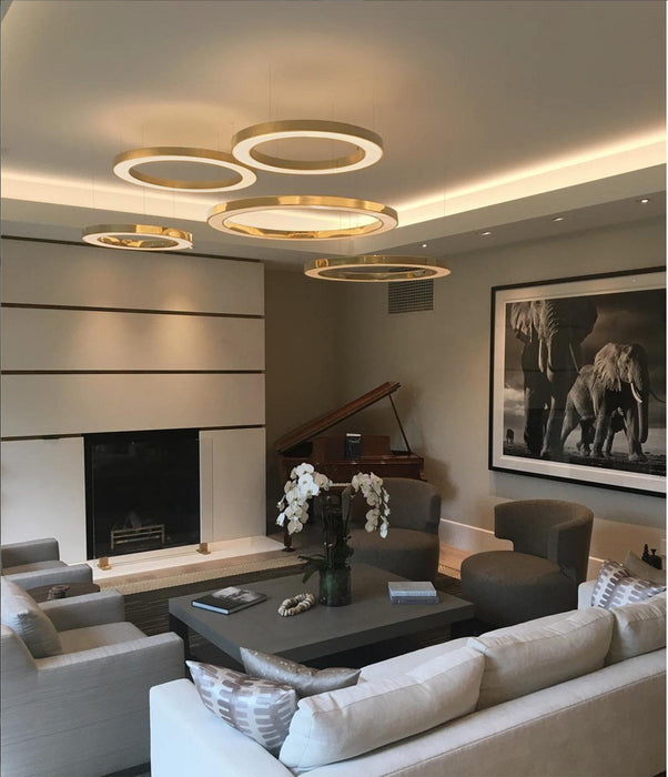 Ring LED Pendant Light-DWHOME