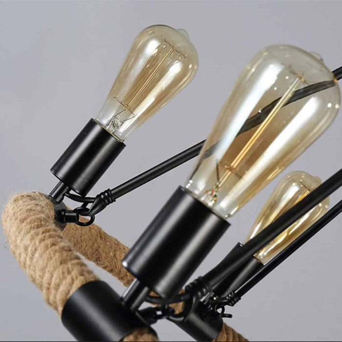 Makani Rope Rings Hanging Chandelier - DWHOME