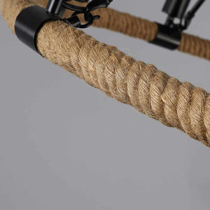 Makani Rope Rings Hanging Chandelier - DWHOME
