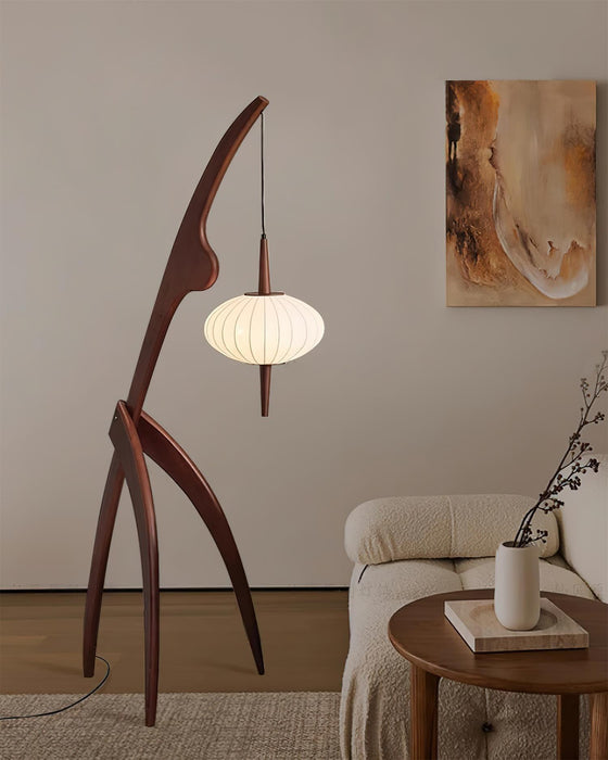 Mantis Wood Floor Lamp-DWHOME