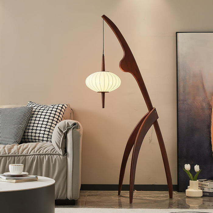 Mantis Wood Floor Lamp-DWHOME