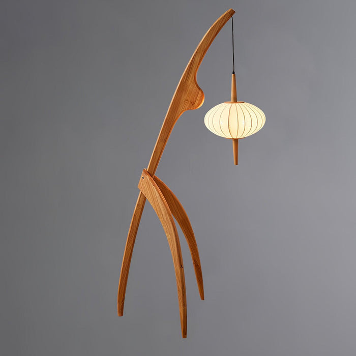 Mantis Wood Floor Lamp-DWHOME