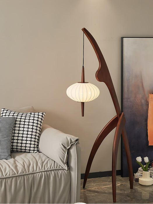 Mantis Wood Floor Lamp-DWHOME