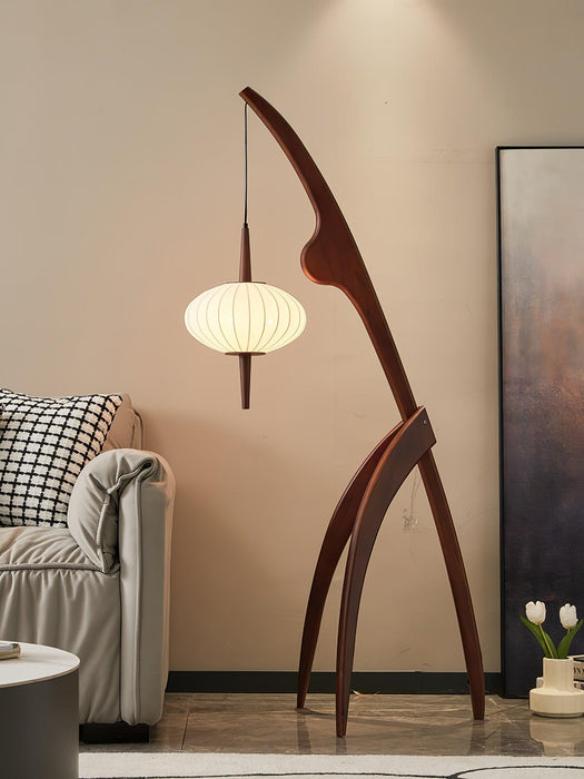 Mantis Wood Floor Lamp-DWHOME