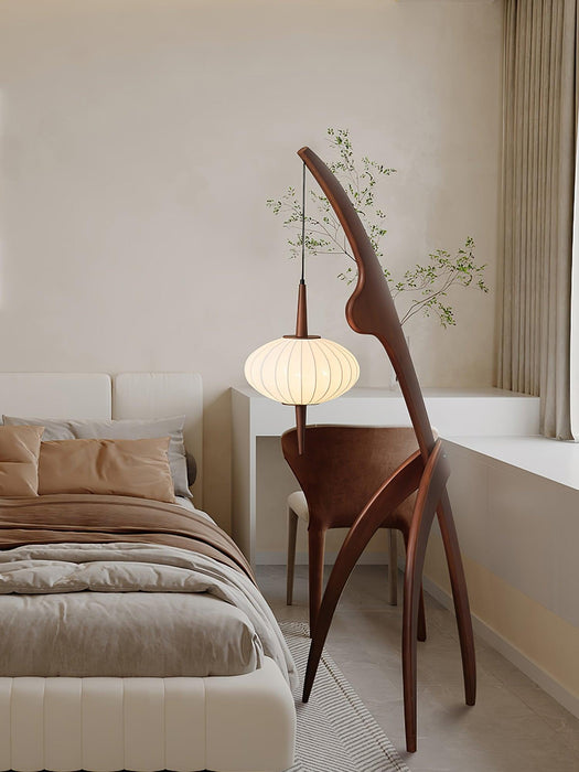 Mantis Wood Floor Lamp-DWHOME