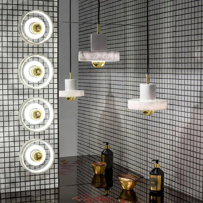 Marble Aura Pendant Lamp-DWHOME