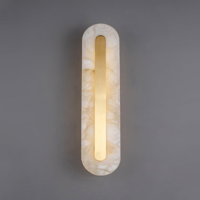 Alabaster Rounded Wall Light-DWHOME