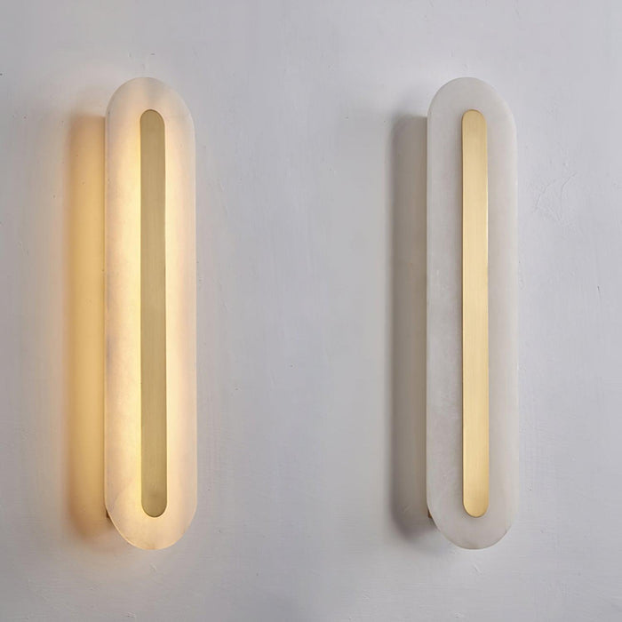 Alabaster Rounded Wall Light-DWHOME