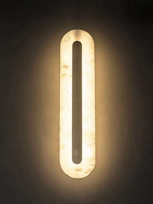 Alabaster Rounded Wall Light-DWHOME
