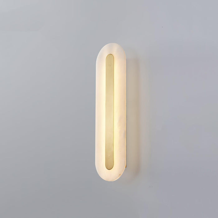 Alabaster Rounded Wall Light-DWHOME