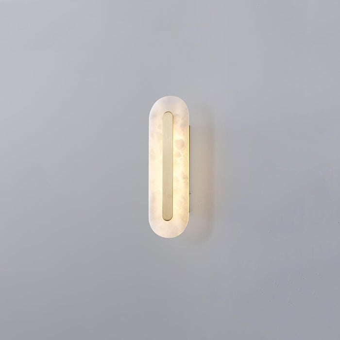 Alabaster Rounded Wall Light-DWHOME