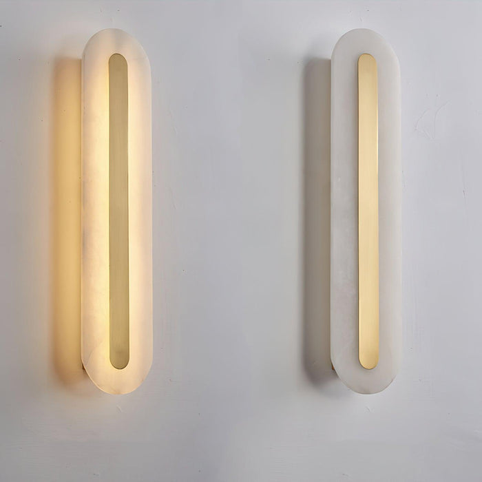 Alabaster Rounded Wall Light-DWHOME