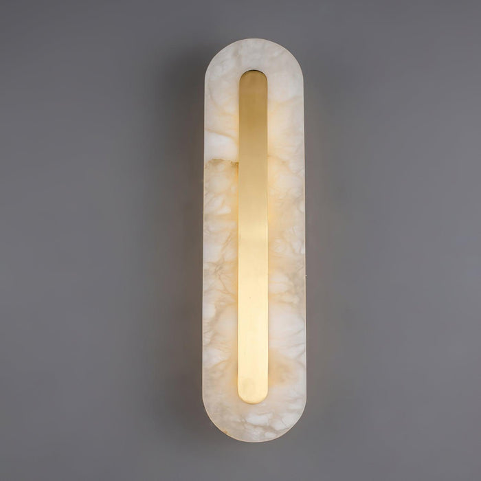 Alabaster Rounded Wall Light-DWHOME