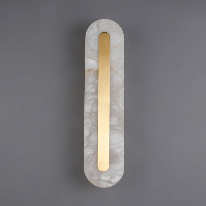 Alabaster Rounded Wall Light-DWHOME