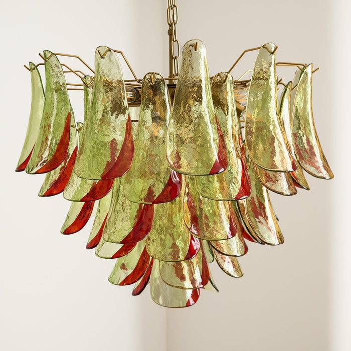 Emerald Flame Murano Glass Chandelier-DWHOME