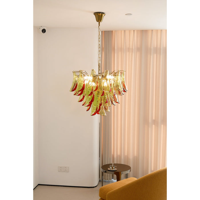 Emerald Flame Murano Glass Chandelier-DWHOME