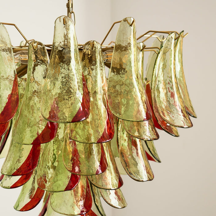 Emerald Flame Murano Glass Chandelier-DWHOME