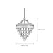 Crystal Inverted Pyramid Chandelier-DWHOME