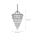 Crystal Inverted Pyramid Chandelier-DWHOME