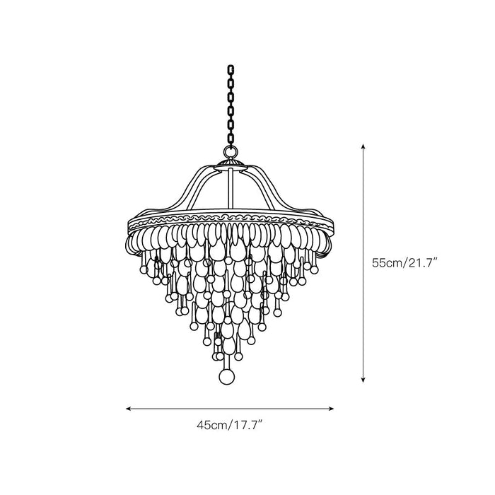 Crystal Inverted Pyramid Chandelier-DWHOME