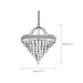 Crystal Inverted Pyramid Chandelier-DWHOME