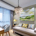 Crystal Inverted Pyramid Chandelier-DWHOME