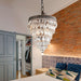 Crystal Inverted Pyramid Chandelier-DWHOME