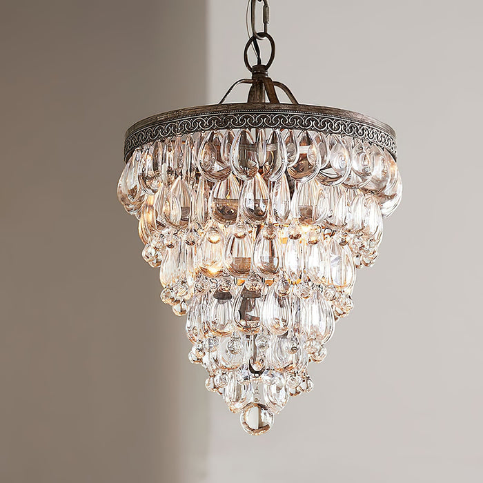 Crystal Inverted Pyramid Chandelier-DWHOME