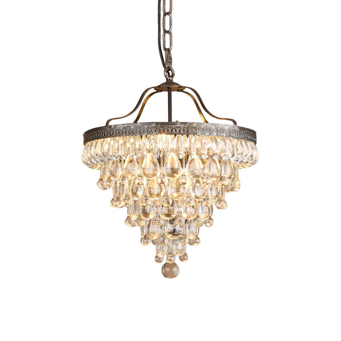Crystal Inverted Pyramid Chandelier-DWHOME