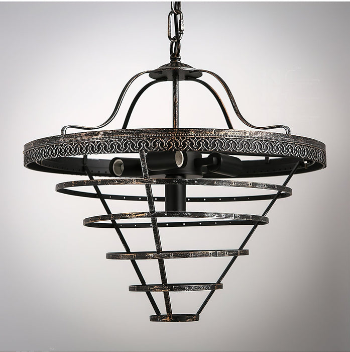 Crystal Inverted Pyramid Chandelier-DWHOME