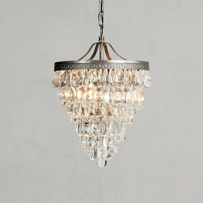 Crystal Inverted Pyramid Chandelier-DWHOME