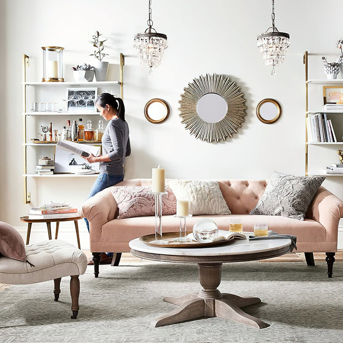 Crystal Inverted Pyramid Chandelier-DWHOME