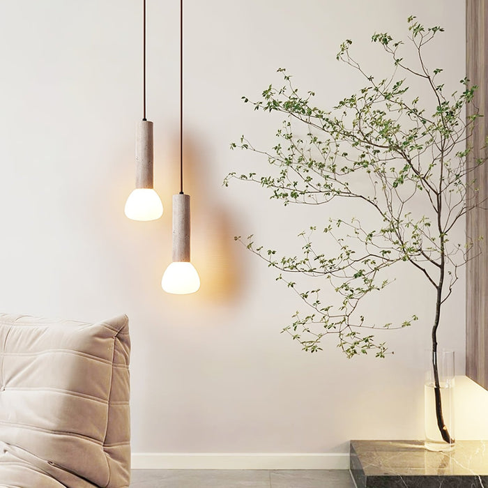 Matchstick Travertine Pendant Lamp-DWHOME