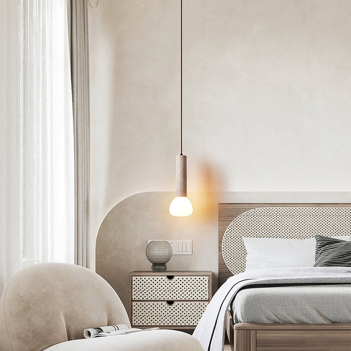 Matchstick Travertine Pendant Lamp-DWHOME