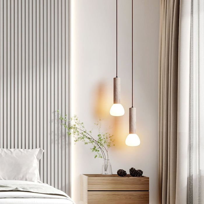 Matchstick Travertine Pendant Lamp-DWHOME