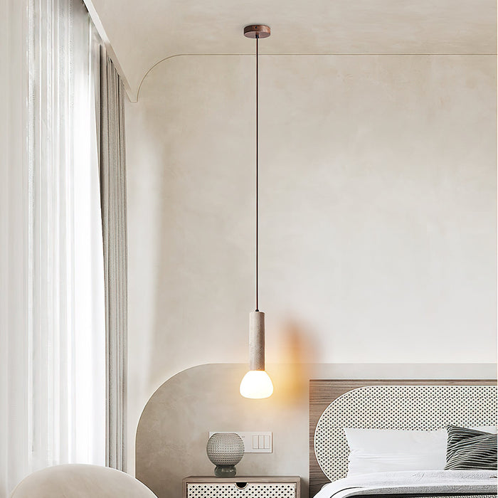 Matchstick Travertine Pendant Lamp-DWHOME
