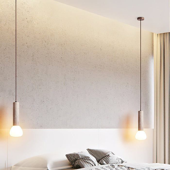 Matchstick Travertine Pendant Lamp-DWHOME