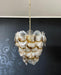 Mazzega Murano Transparent Amber Glasses Chandelier-DWHOME