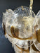 Mazzega Murano Transparent Amber Glasses Chandelier-DWHOME