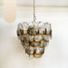 Mazzega Murano Transparent Amber Glasses Chandelier-DWHOME