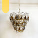 Mazzega Murano Transparent Amber Glasses Chandelier-DWHOME