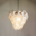 Mazzega Murano Transparent White Glasses Chandelier-DWHOME