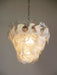 Mazzega Murano Transparent White Glasses Chandelier-DWHOME
