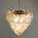 Mazzega Murano Transparent White Glasses Chandelier-DWHOME
