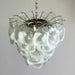 Mazzega Murano Transparent White Glasses Chandelier-DWHOME