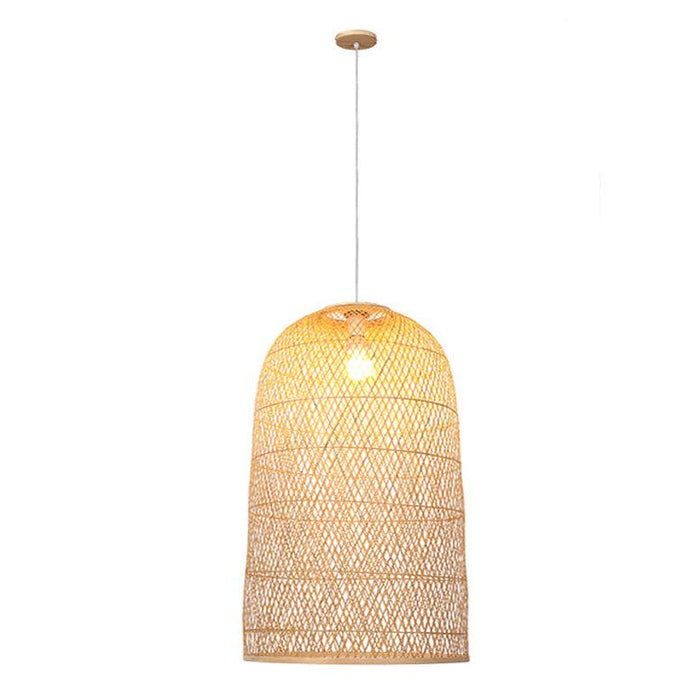 Kandang Rattan Wicker Bamboo Cage Pendant Light - DWHOME